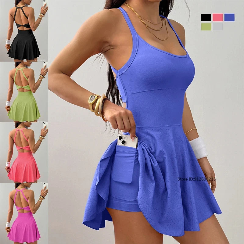 Cross Back Athletic Sports Dress