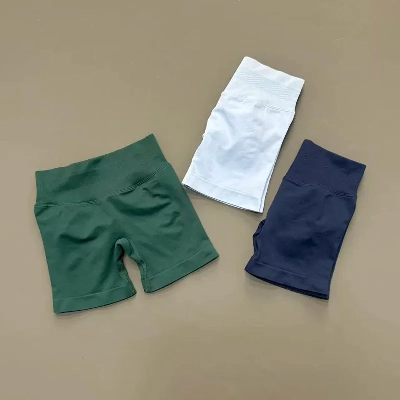 Seamless High Waist Yoga Shorts