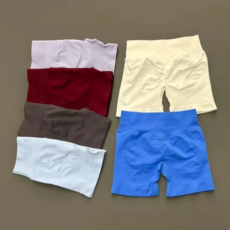 Seamless High Waist Yoga Shorts