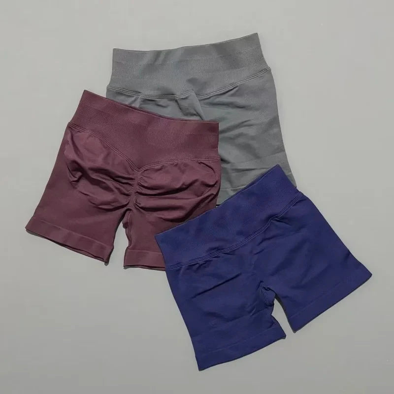 Seamless High Waist Yoga Shorts