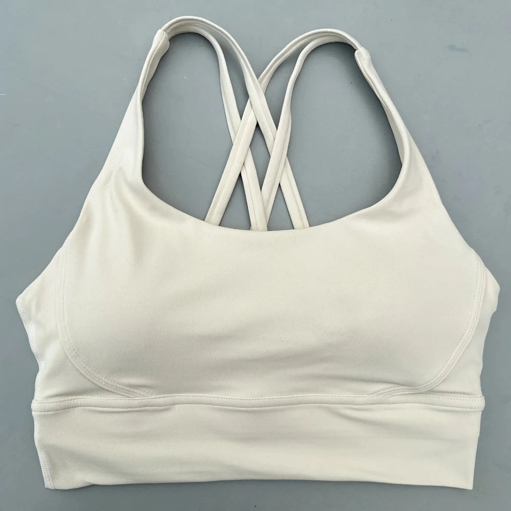 Solid Color Training Sports Bra