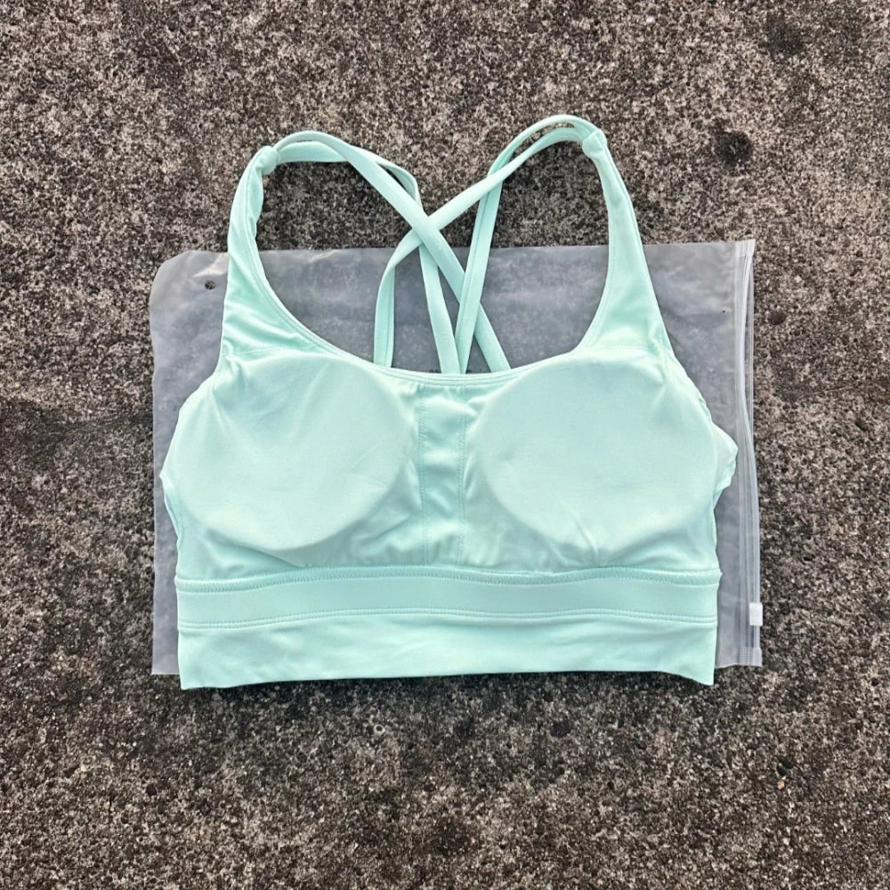 Solid Color Training Sports Bra