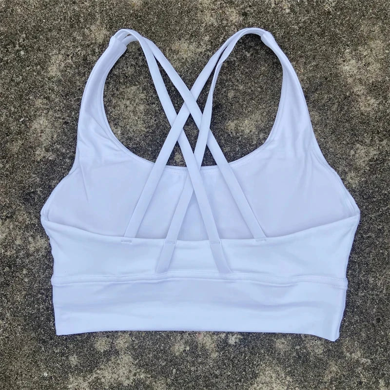 Solid Color Training Sports Bra