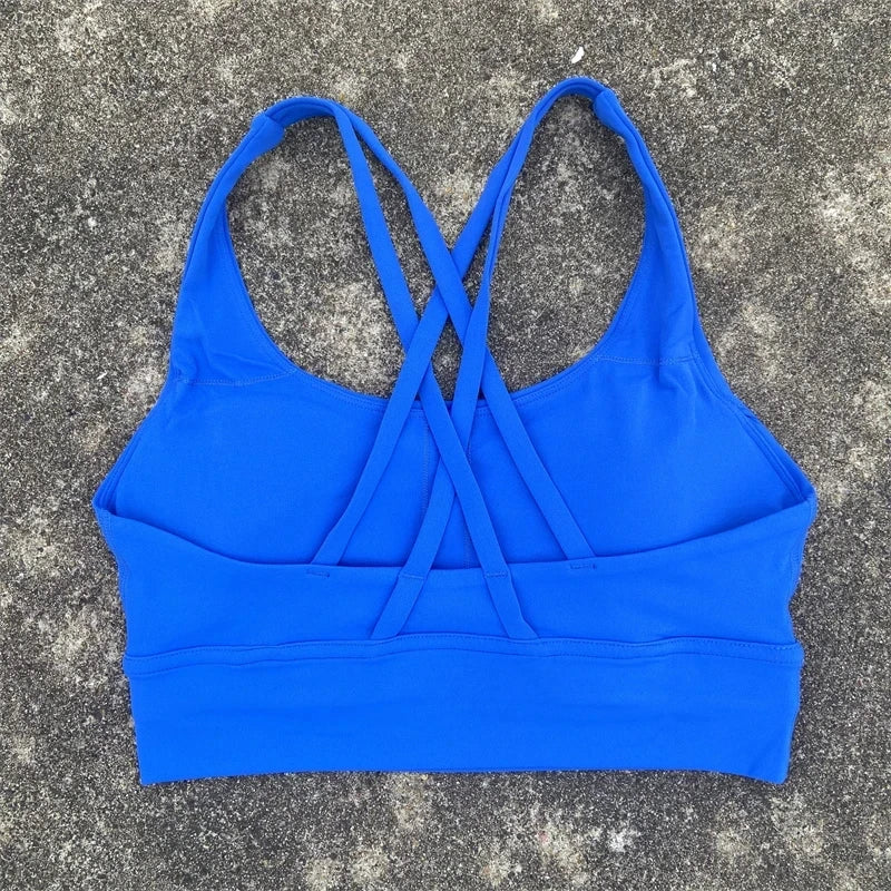 Solid Color Training Sports Bra
